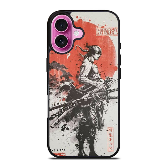 ONE PIECE ZORO ART ANIME iPhone 16 Plus Case Cover