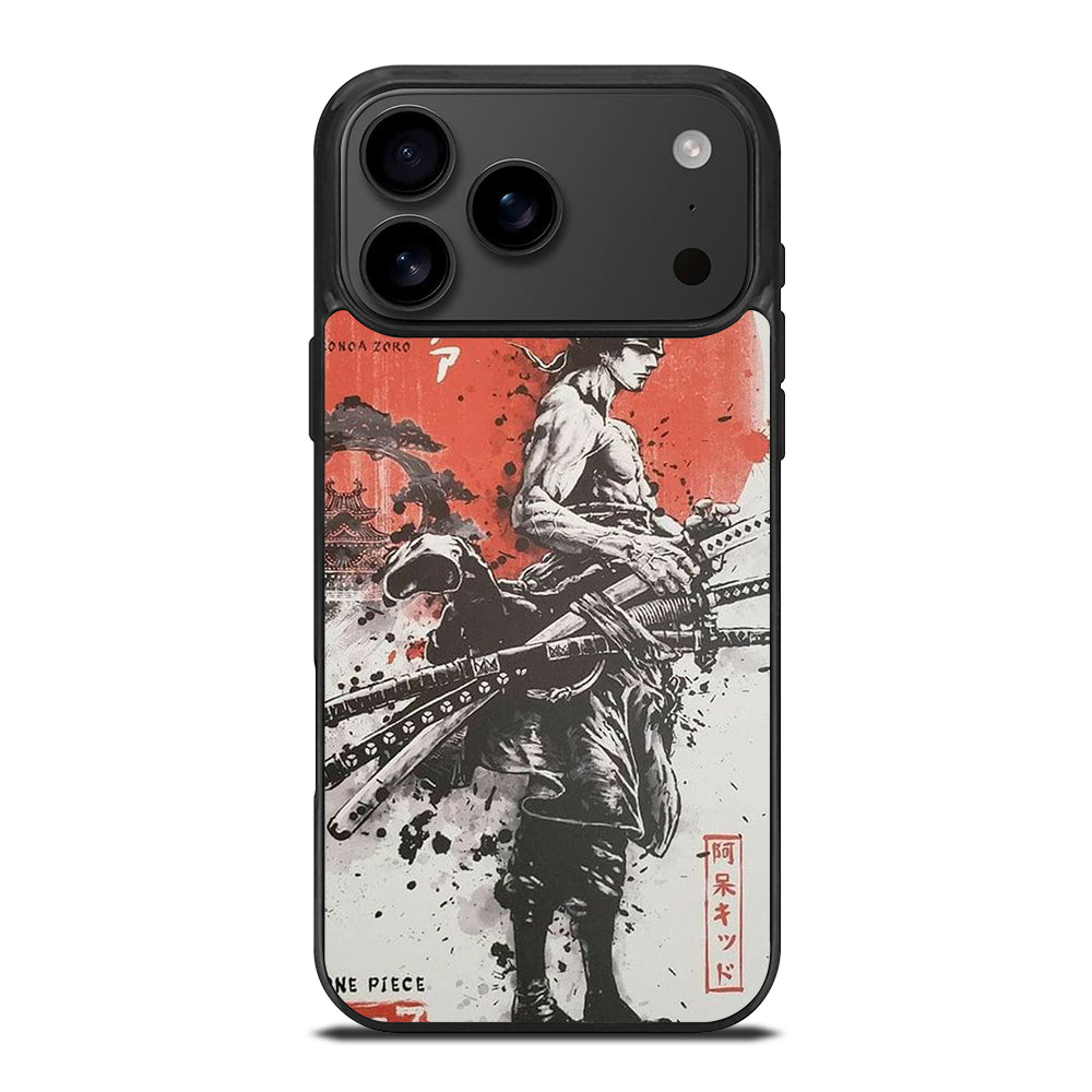 ONE PIECE ZORO ART ANIME iPhone 17 Pro Max Case Cover