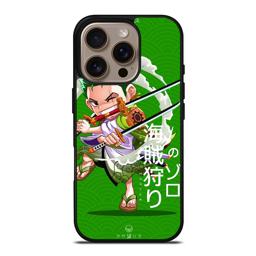 ONE PIECE ZORO CHIBI iPhone 16 Pro Case Cover