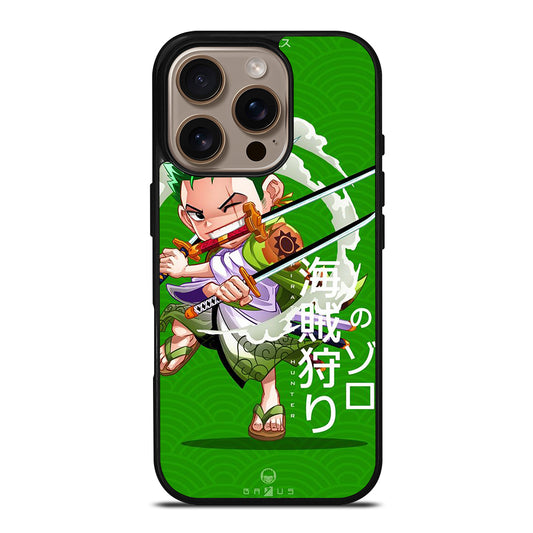 ONE PIECE ZORO CHIBI iPhone 16 Pro Case Cover