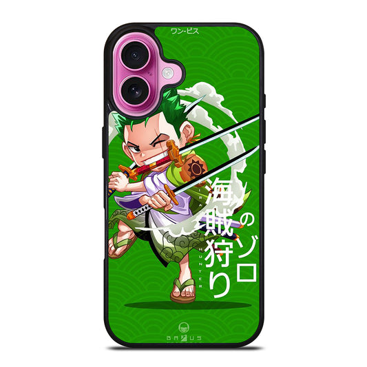ONE PIECE ZORO CHIBI iPhone 16 Plus Case Cover