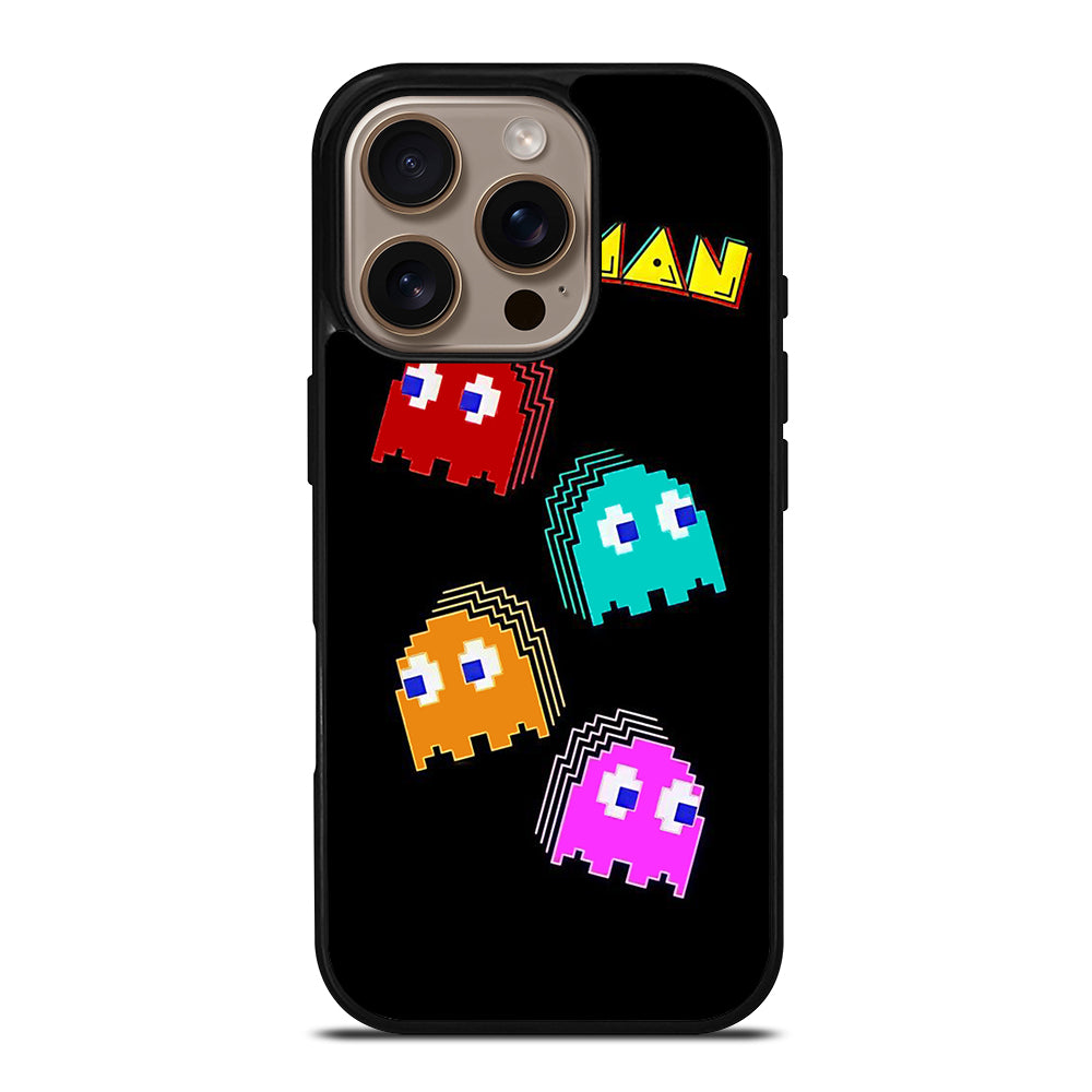 PAC MAN GHOST CARTOON iPhone 16 Pro Case Cover