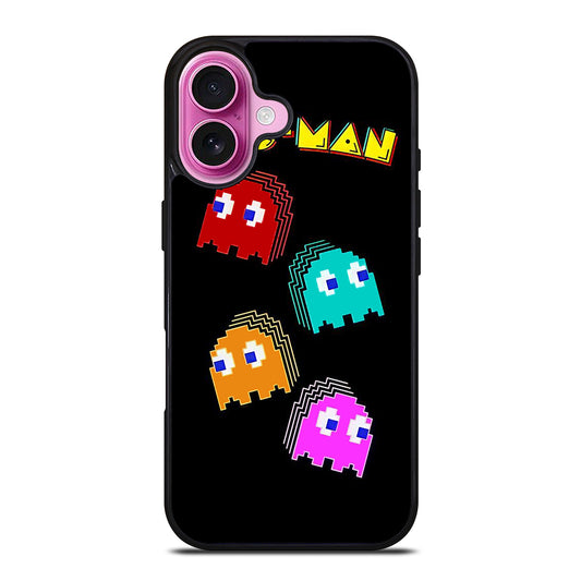 PAC MAN GHOST CARTOON iPhone 16 Plus Case Cover