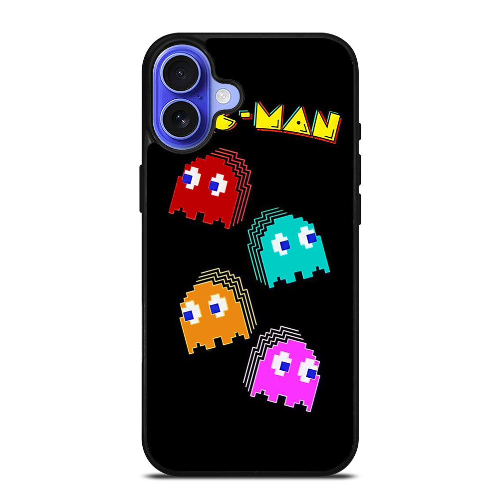 PAC MAN GHOST CARTOON iPhone 16 Case Cover