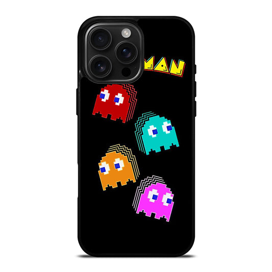 PAC MAN GHOST CARTOON iPhone 16 Pro Max Case Cover