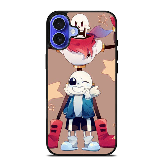 PAPYRUS AND SANS UNDERTALE 2 iPhone 16 Case Cover