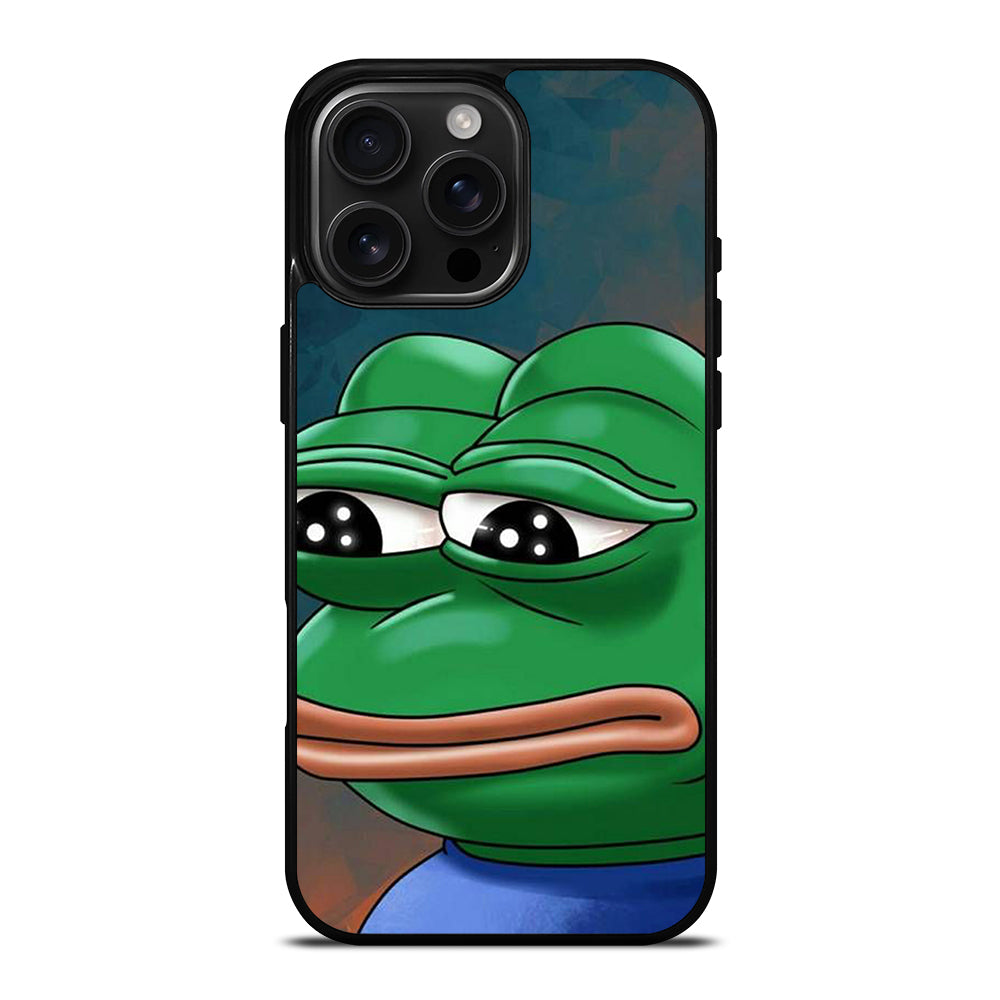 PEPE THE SMUG FROG ART iPhone 16 Pro Max Case Cover
