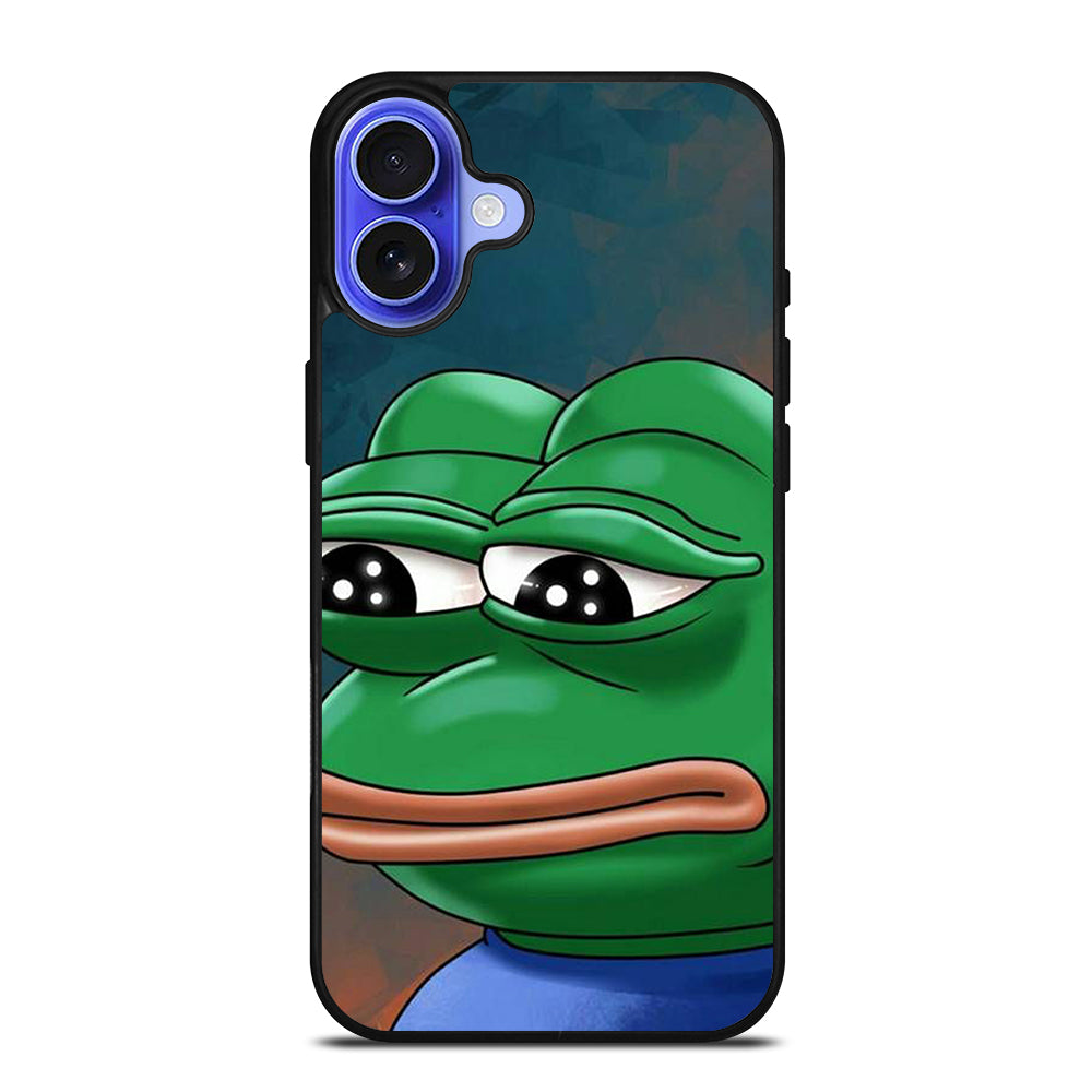 PEPE THE SMUG FROG ART iPhone 16 Case Cover