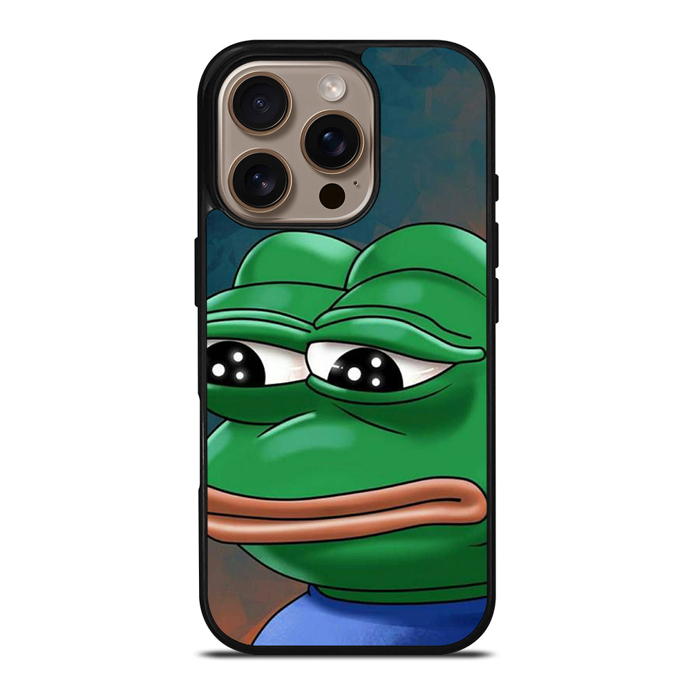 PEPE THE SMUG FROG ART iPhone 16 Pro Case Cover