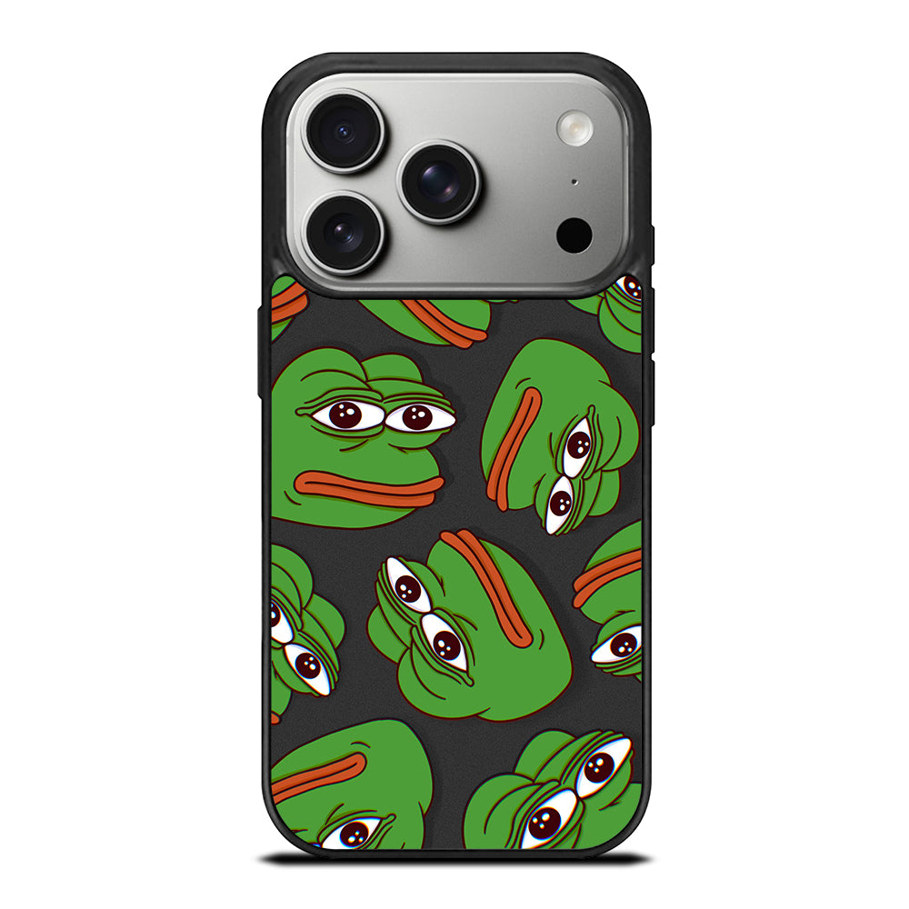 PEPE THE SMUG FROG PATTERN 2 iPhone 17 Pro Case Cover