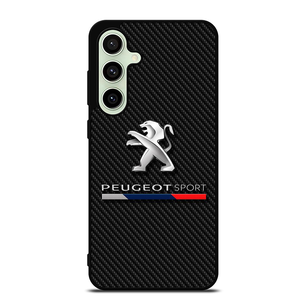 PEUGEOT CARBON CAR LOGO Samsung Galaxy S24 FE Case Cover