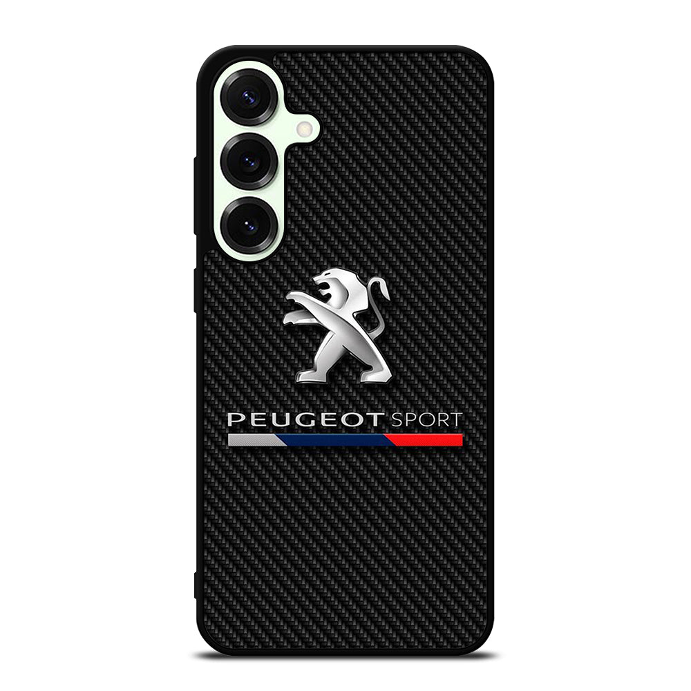 PEUGEOT CARBON CAR LOGO Samsung Galaxy S25 Plus Case Cover