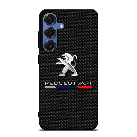 PEUGEOT CARBON CAR LOGO Samsung Galaxy S25 Case Cover
