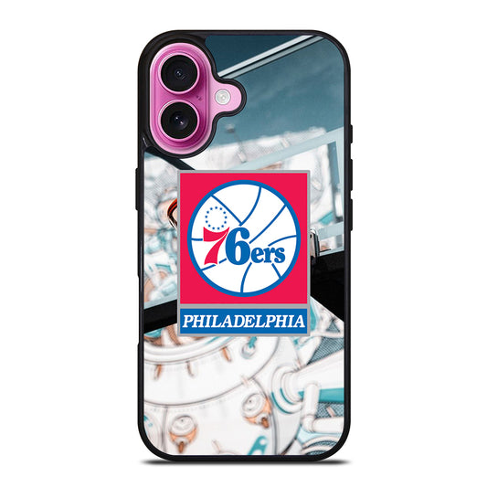PHILADELPHIA 76ERS BASKETBALL ICON iPhone 16 Plus Case Cover