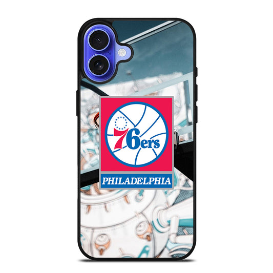 PHILADELPHIA 76ERS BASKETBALL ICON iPhone 16 Case Cover