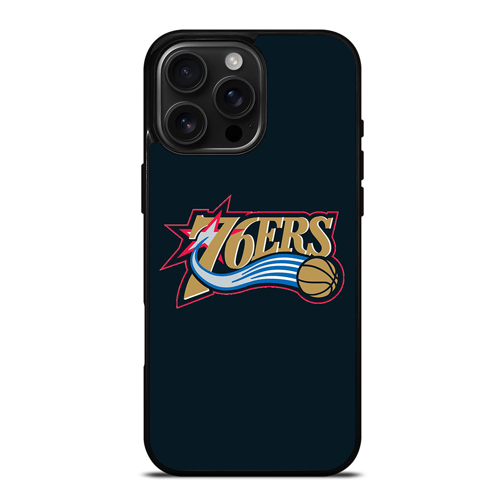 PHILADELPHIA 76ERS NBA ICON 2 iPhone 16 Pro Max Case Cover