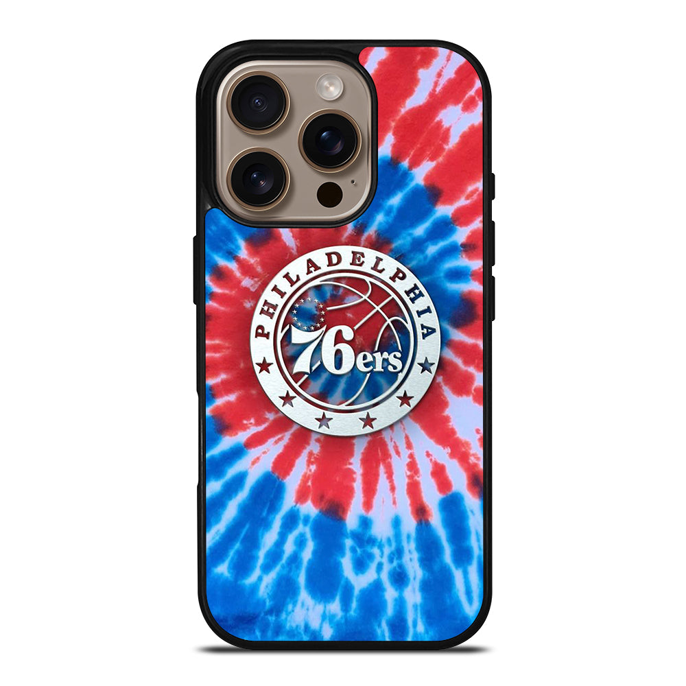 PHILADELPHIA 76ERS TIE DYE iPhone 16 Pro Case Cover