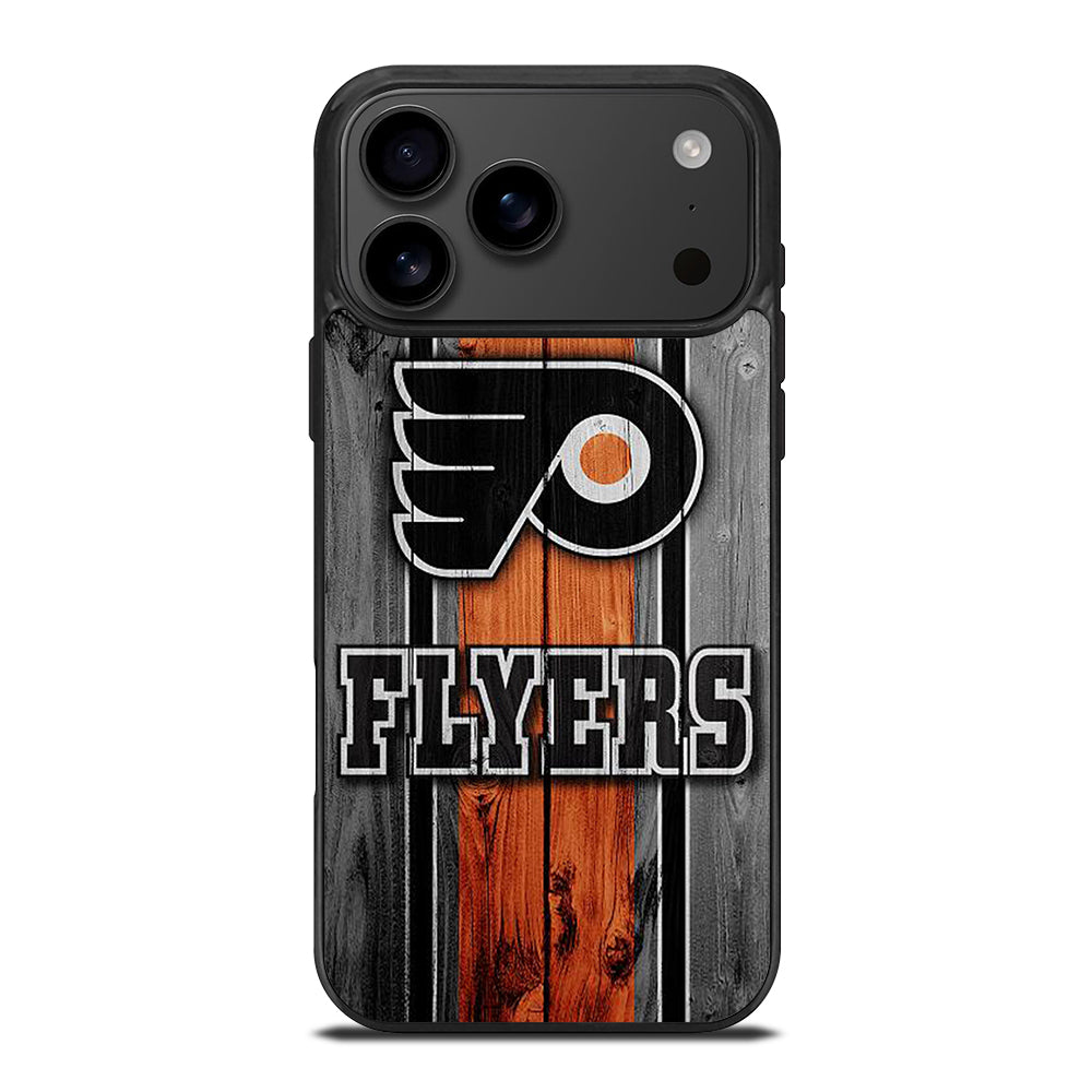 PHILADELPHIA FLYERS WOODEN LOGO iPhone 17 Pro Max Case Cover