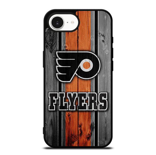 PHILADELPHIA FLYERS WOODEN LOGO iPhone 16e Case Cover