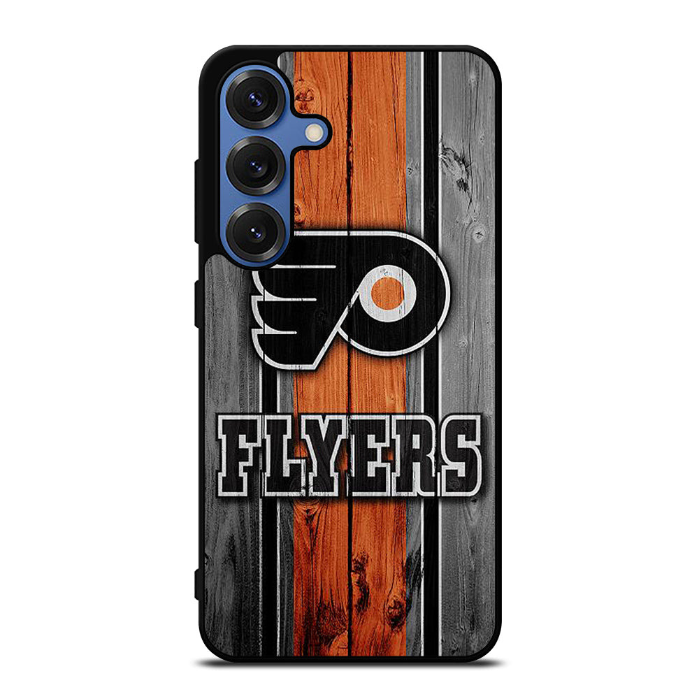 PHILADELPHIA FLYERS WOODEN LOGO Samsung Galaxy S25 Case Cover