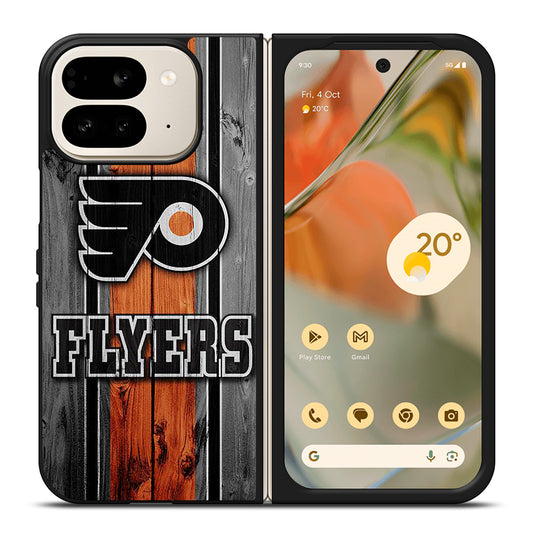 PHILADELPHIA FLYERS WOODEN LOGO Google Pixel 9 Pro Fold Case Cover