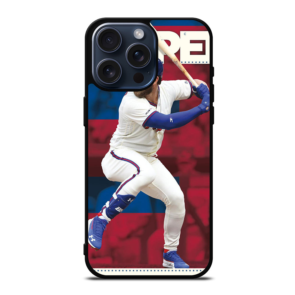 PHILADELPHIA PHILLIES BRYCE HARPER BASEBALL iPhone 15 Pro Max Case Cover