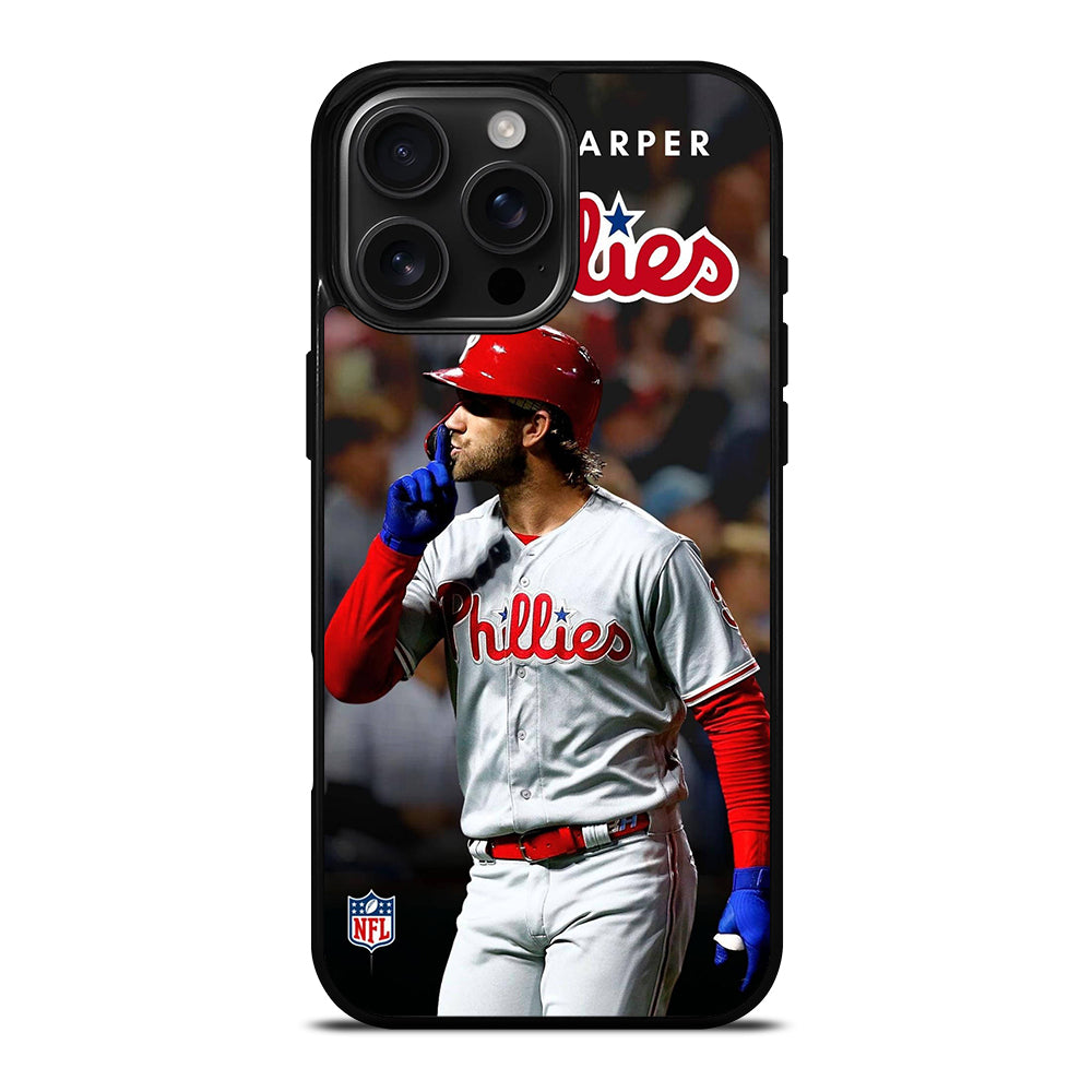 PHILADELPHIA PHILLIES BRYCE HARPER iPhone 16 Pro Max Case Cover