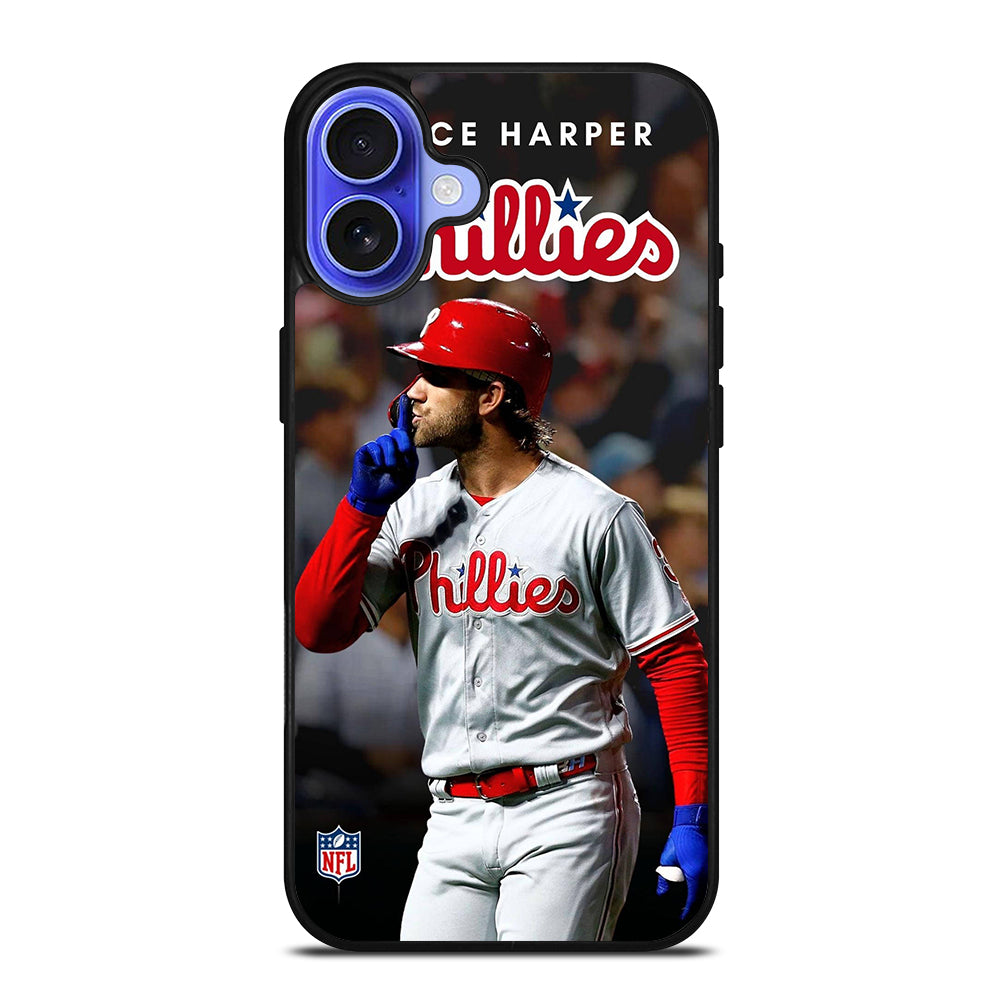 PHILADELPHIA PHILLIES BRYCE HARPER iPhone 16 Case Cover