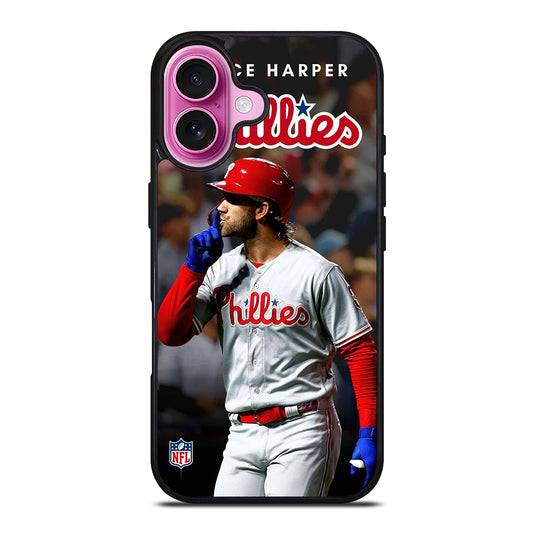 PHILADELPHIA PHILLIES BRYCE HARPER iPhone 16 Plus Case Cover