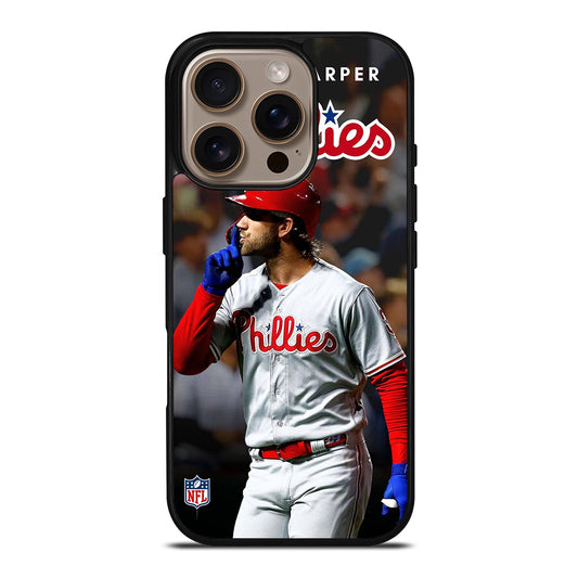 PHILADELPHIA PHILLIES BRYCE HARPER iPhone 16 Pro Case Cover