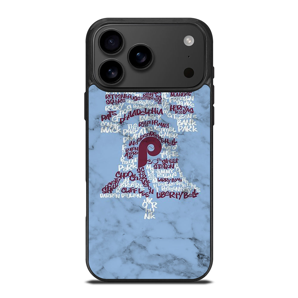 PHILADELPHIA PHILLIES MARBLE LOGO 2 iPhone 17 Pro Max Case Cover