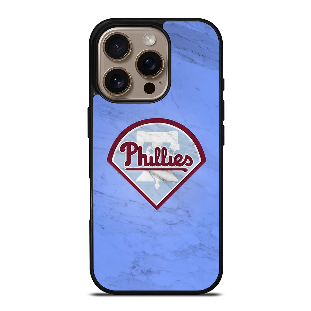 PHILADELPHIA PHILLIES MARBLE LOGO iPhone 16 Pro Case Cover