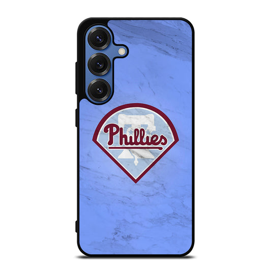 PHILADELPHIA PHILLIES MARBLE LOGO Samsung Galaxy S25 Case Cover