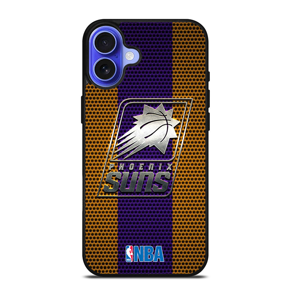 PHOENIX SUNS NBA METAL LOGO iPhone 16 Case Cover