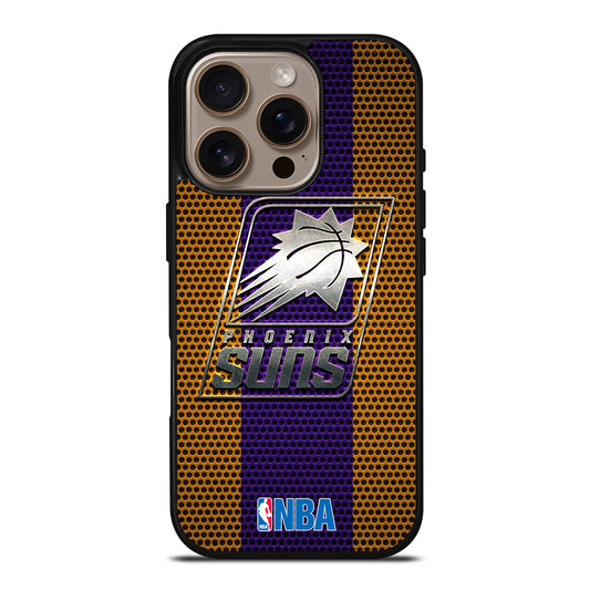 PHOENIX SUNS NBA METAL LOGO iPhone 16 Pro Case Cover