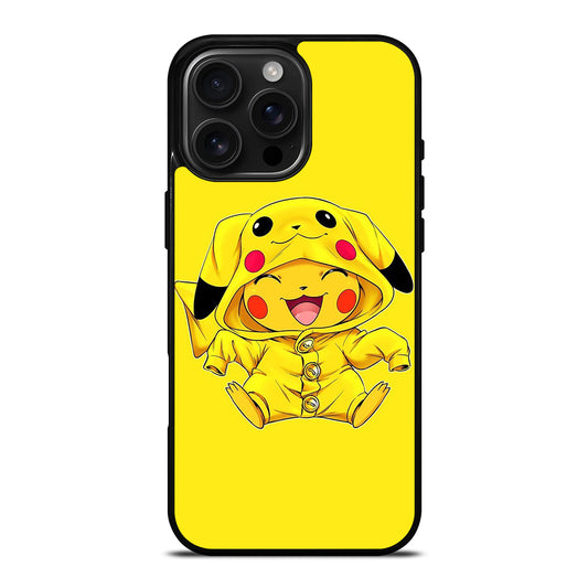PIKACHU CUTE SMILE iPhone 16 Pro Max Case Cover