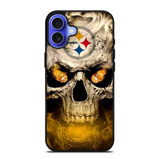 PITTSBURGH STEELERS SKULL LOGO iPhone 16 Case Cover