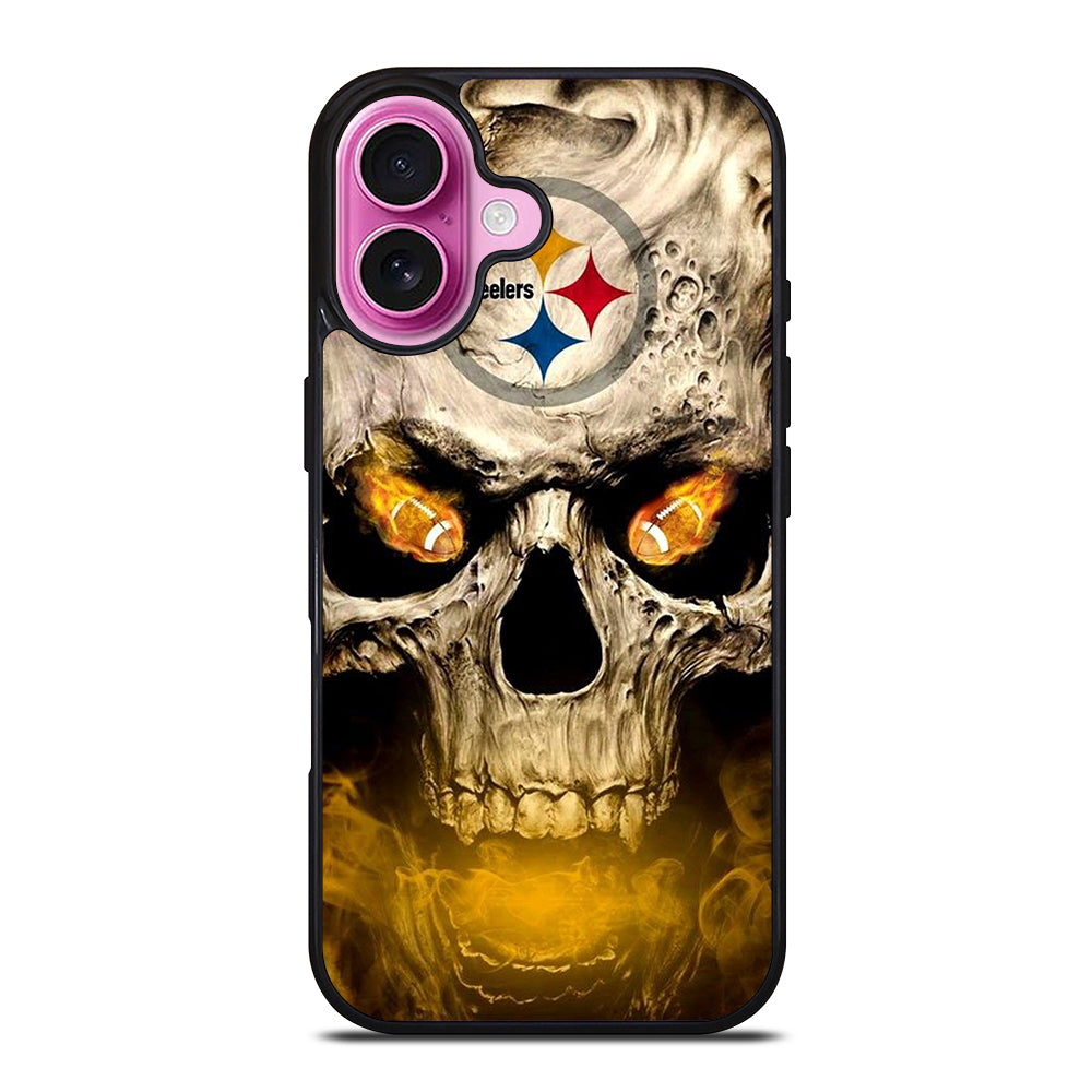 PITTSBURGH STEELERS SKULL LOGO iPhone 16 Plus Case Cover