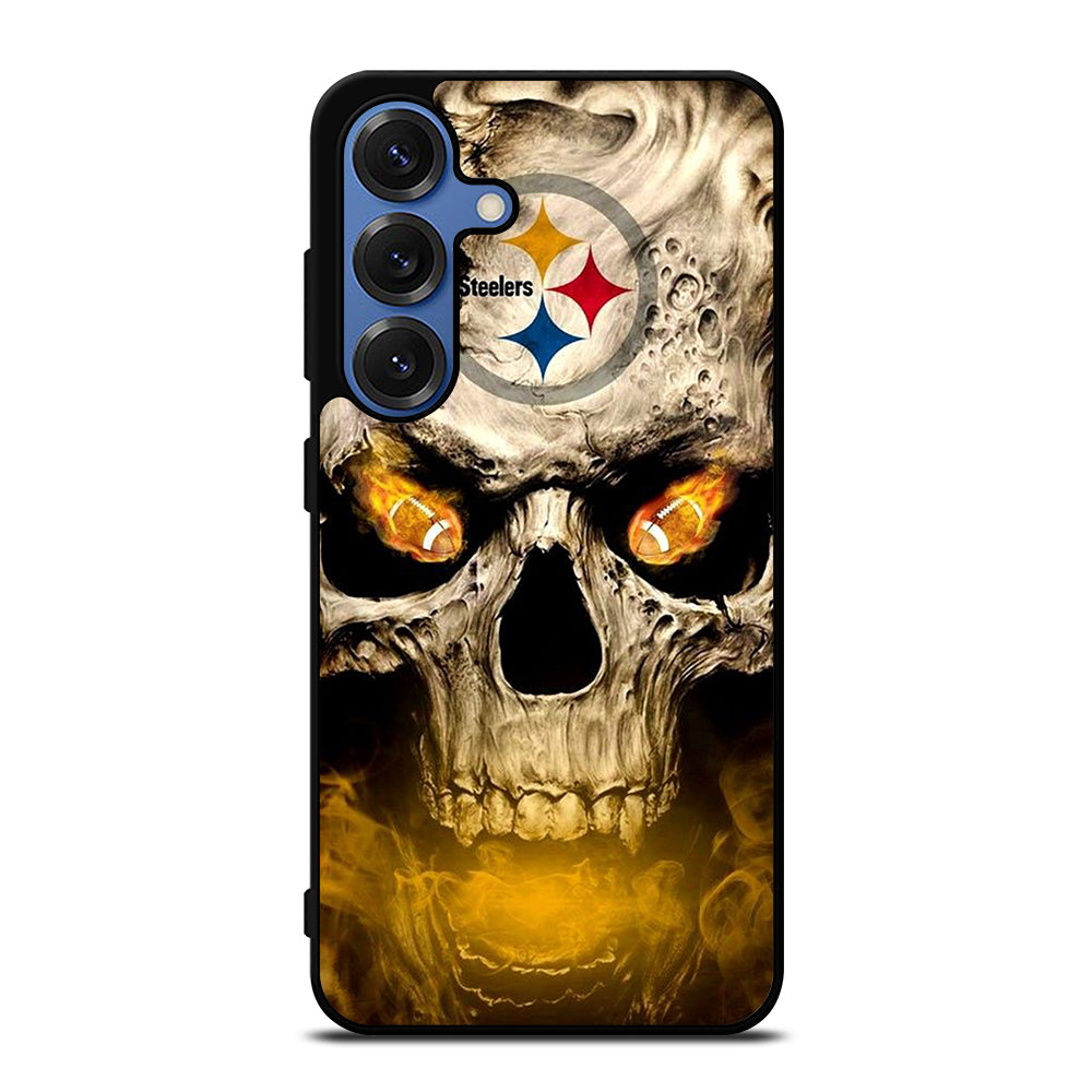 PITTSBURGH STEELERS SKULL LOGO Samsung Galaxy S26 Case Cover