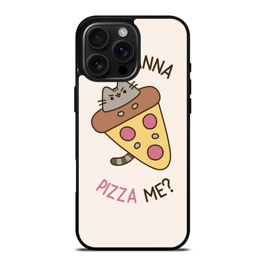 PIZZA CAT YOU WANNA PIZZA ME iPhone 16 Pro Max Case Cover