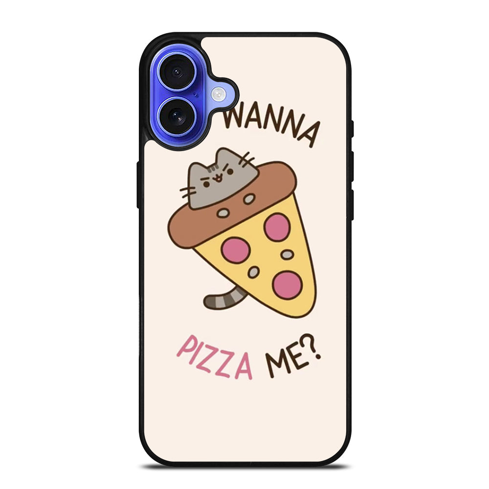 PIZZA CAT YOU WANNA PIZZA ME iPhone 16 Case Cover
