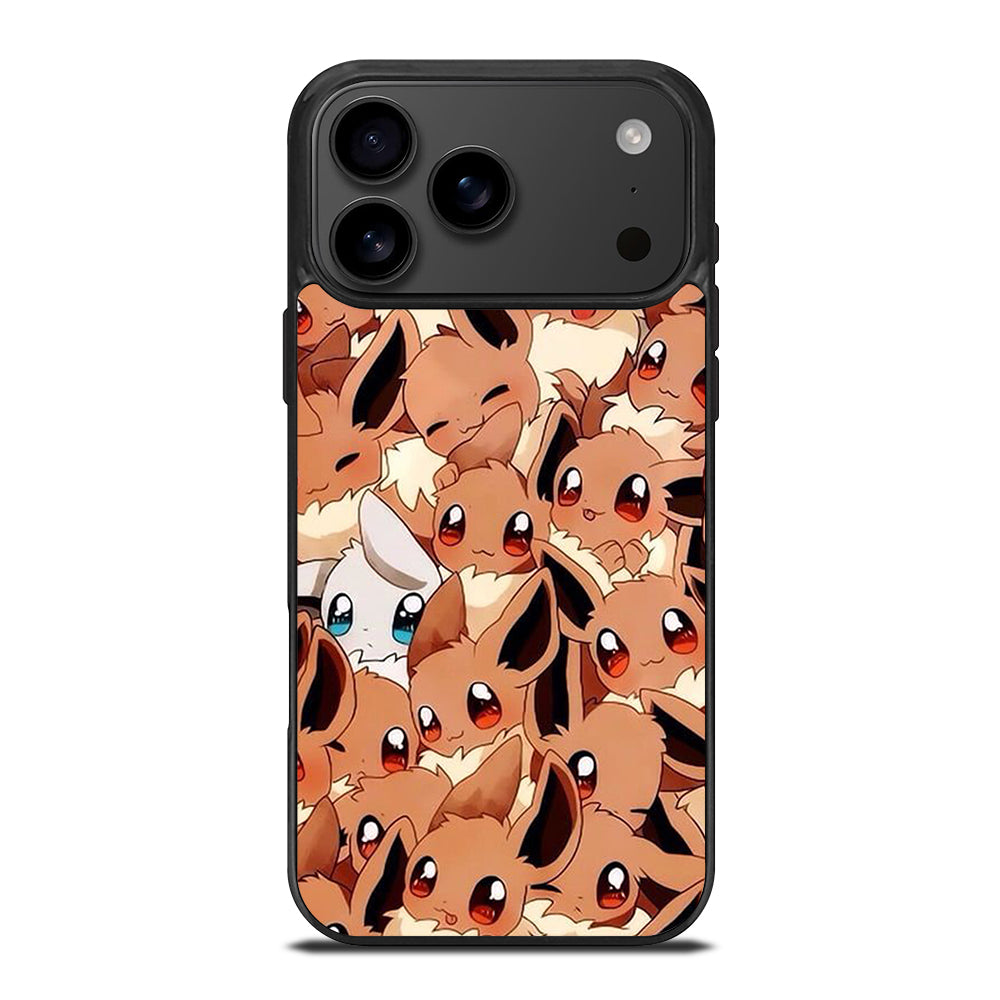 POKEMON EEVEE PATTERN iPhone 17 Pro Max Case Cover