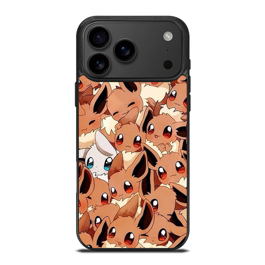 POKEMON EEVEE PATTERN iPhone 17 Pro Max Case Cover