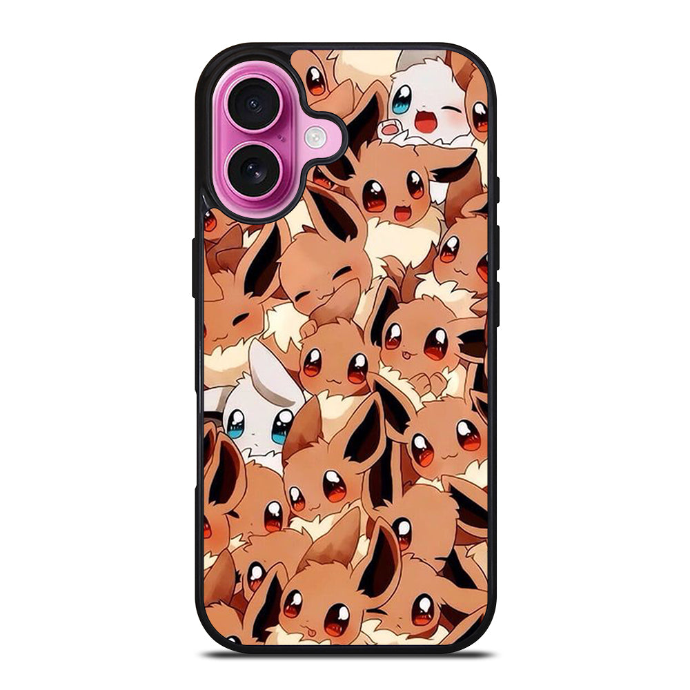 POKEMON EEVEE PATTERN iPhone 16 Plus Case Cover