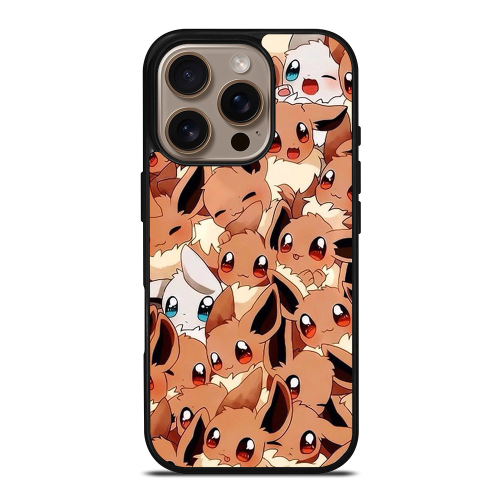 POKEMON EEVEE PATTERN iPhone 16 Pro Case Cover