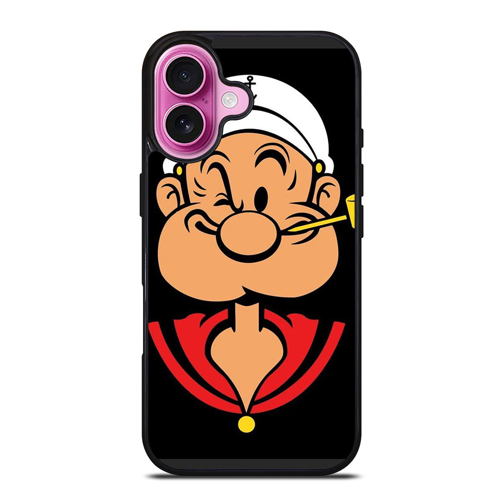 POPEYE FACE CARTOON iPhone 16 Plus Case Cover