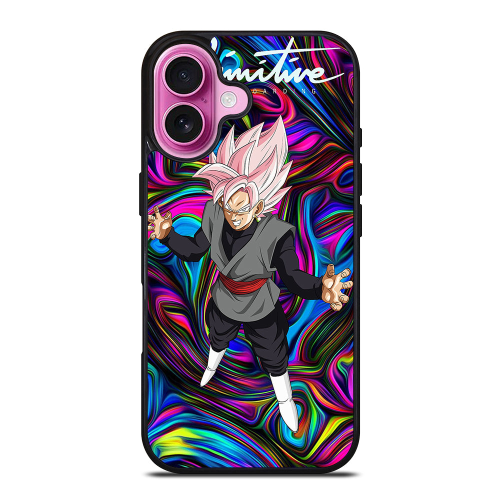 PRIMITIVE SKATEBOARDING BLACK GOKU iPhone 16 Plus Case Cover