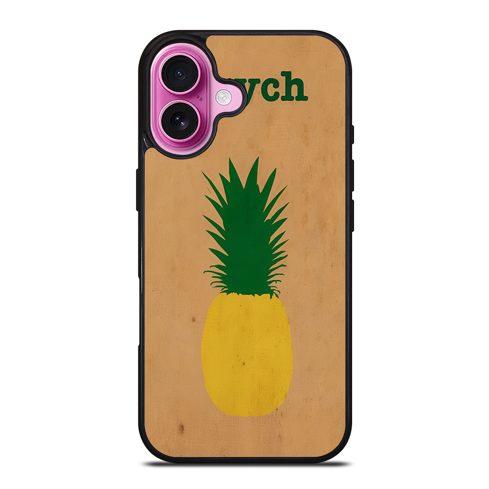PSYCH PINEAPPLE FRUIT LOGO 2 iPhone 16 Plus Case Cover