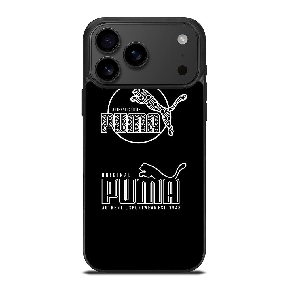 PUMA BLACK LOGO iPhone 17 Pro Max Case Cover