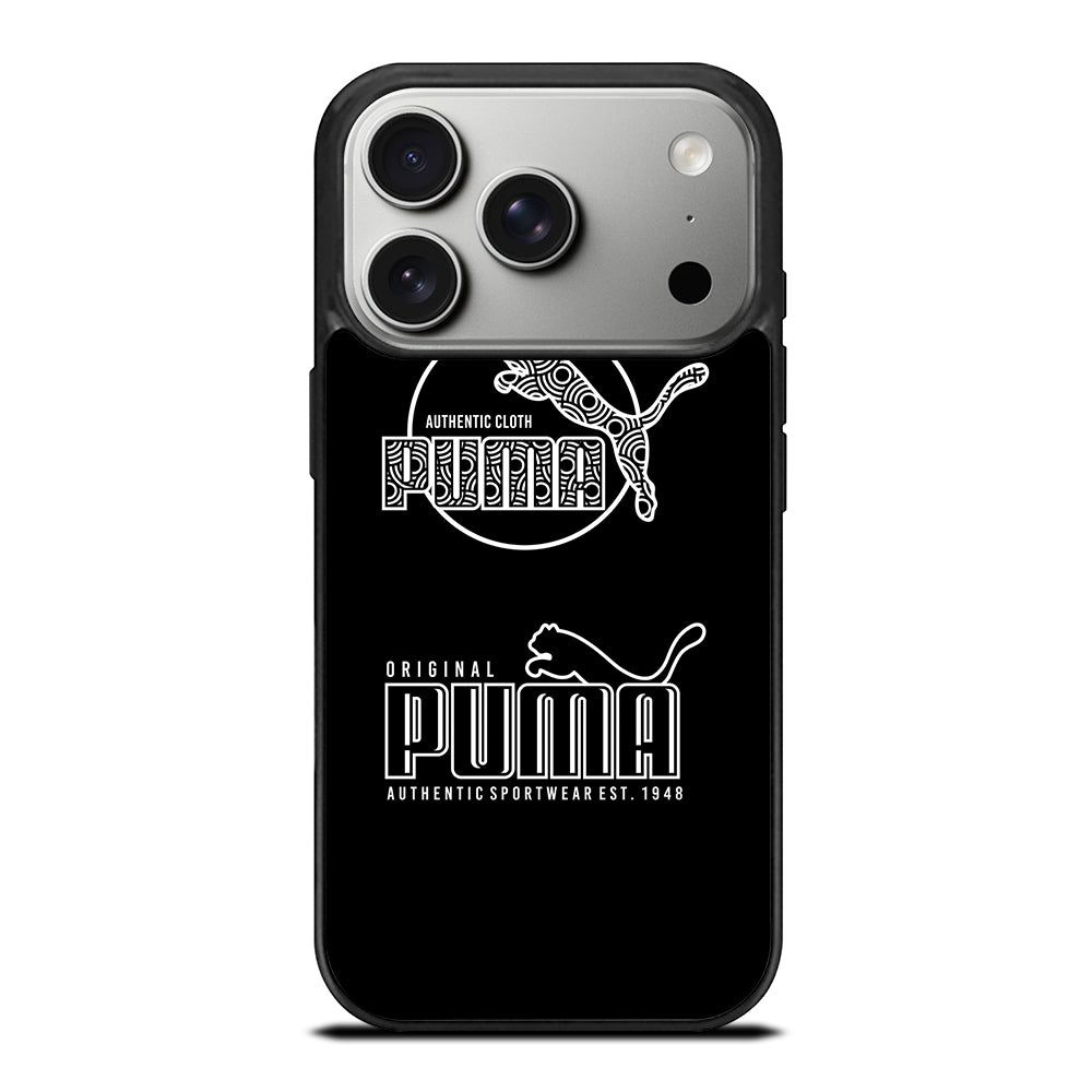 PUMA BLACK LOGO iPhone 17 Pro Case Cover